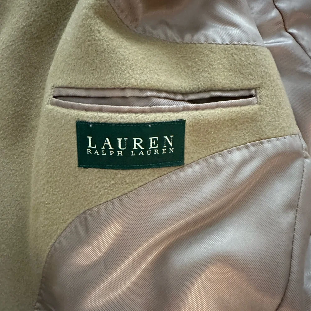 LAUREN RALPH LAUREN - Men’s Camel Overcoat - Picture 4 of 9